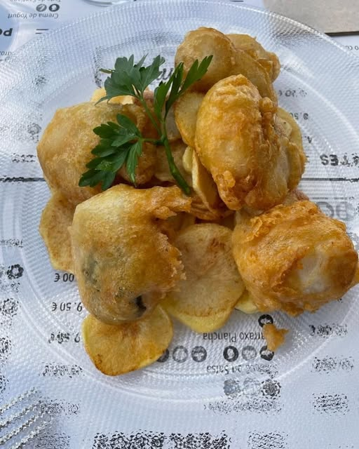 Merluza en tempura